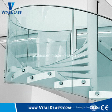 Перила полого стекла / закаленное ламинированное тонированное светоотражающее строительное стекло с Ce